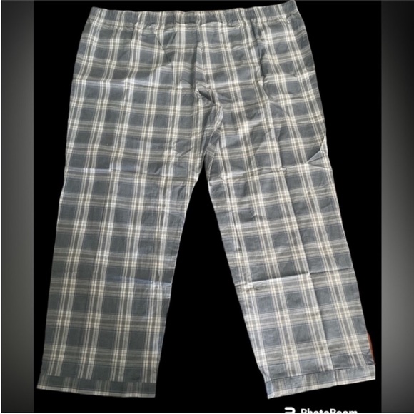 Men's Big & Tall Plaid Poplin Pajama Pants - Picture 3 of 5